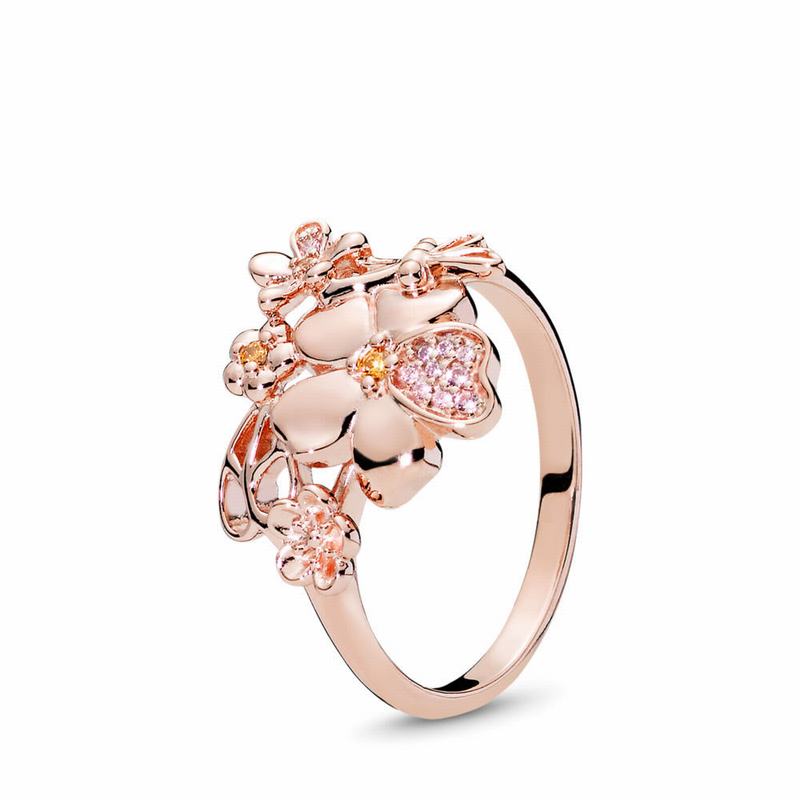 Inele statement Pandora Rose™ Wildflower Meadow Roz (s9iS1Haw)